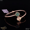 Rose gold hoop bracelet #62393