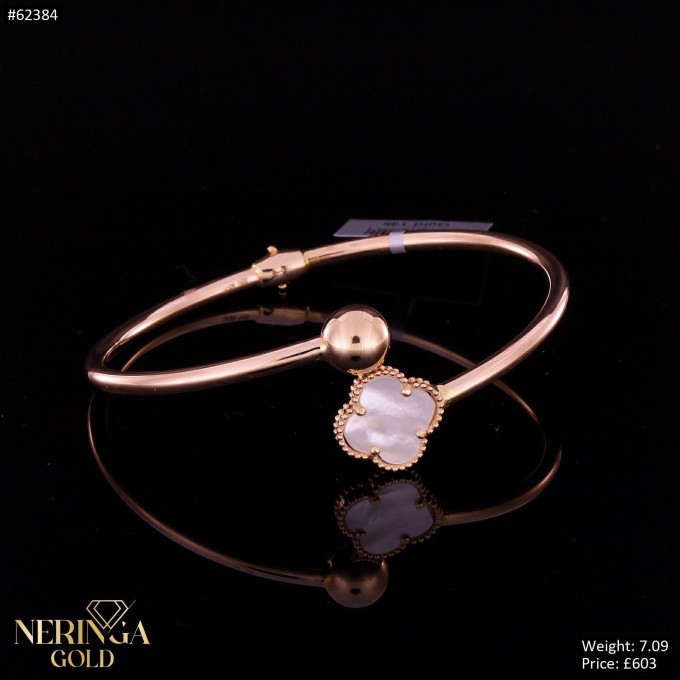 Rose gold hoop bracelet #62384