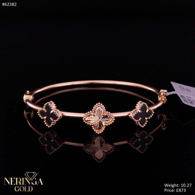 Rose gold hoop bracelet #62382