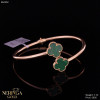 Rose gold hoop bracelet #62392