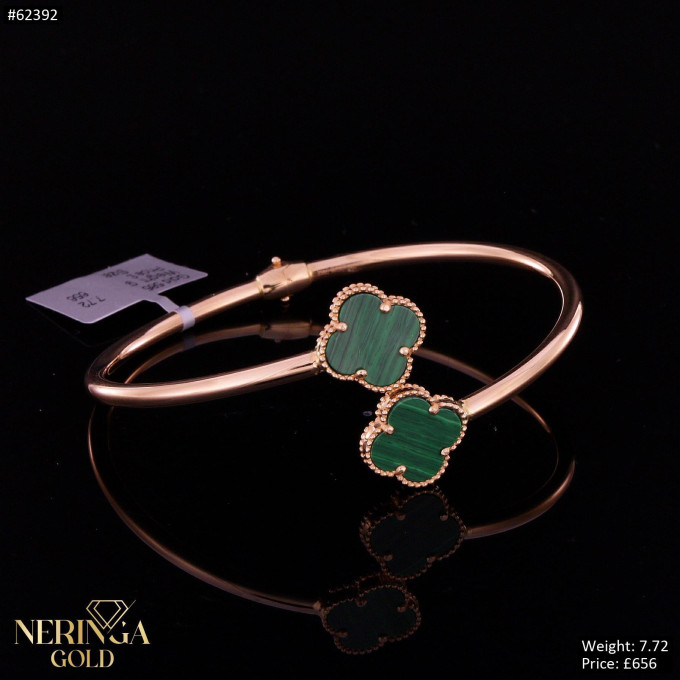 Rose gold hoop bracelet #62392