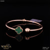 Rose gold hoop bracelet #62383