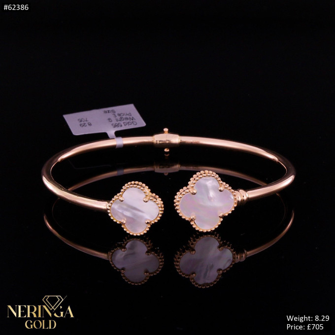 Rose gold hoop bracelet #62386