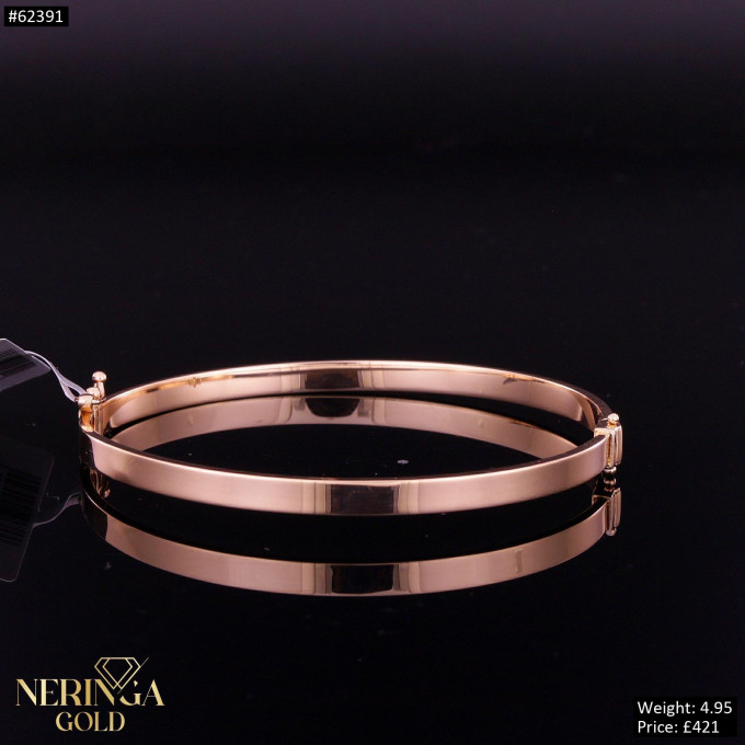 Rose gold hoop bracelet #62391