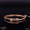 Rose gold hoop bracelet #62387
