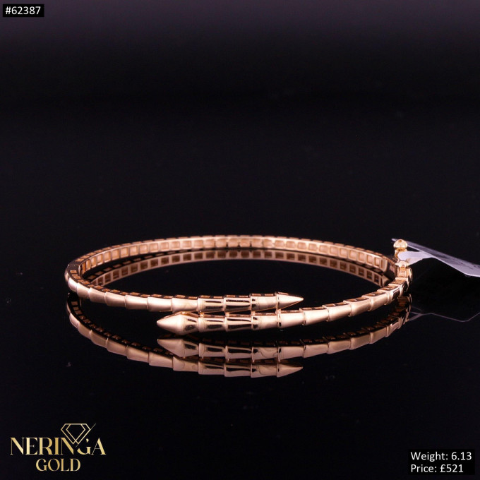 Rose gold hoop bracelet #62387