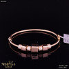 Rose gold hoop bracelet #63706