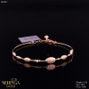 Rose gold hoop bracelet #62947
