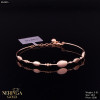 Rose gold hoop bracelet #62945