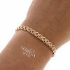 Rose gold full-bodied bracelet #63742
