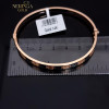 Rose gold hoop bracelet #64446