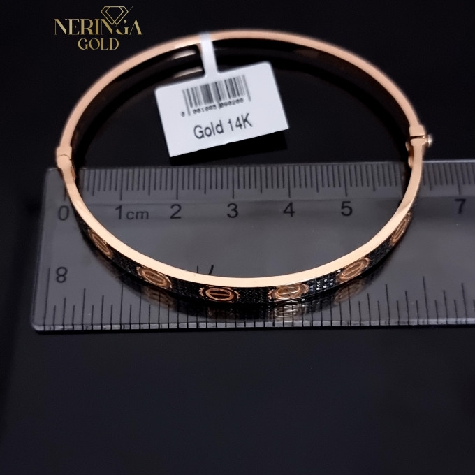 Rose gold hoop bracelet #64446