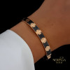 Rose gold hoop bracelet #64446