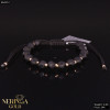 Rose black color cord gold thread bracelet #64213 Rose black color cord gold thread bracelet #64213