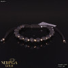 Rose black color cord gold thread bracelet #64215 Rose black color cord gold thread bracelet #64215