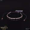 Rose black color cord gold thread bracelet #64242 Rose black color cord gold thread bracelet #64242