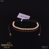 Rose black color cord gold thread bracelet #64312 Rose black color cord gold thread bracelet #64312