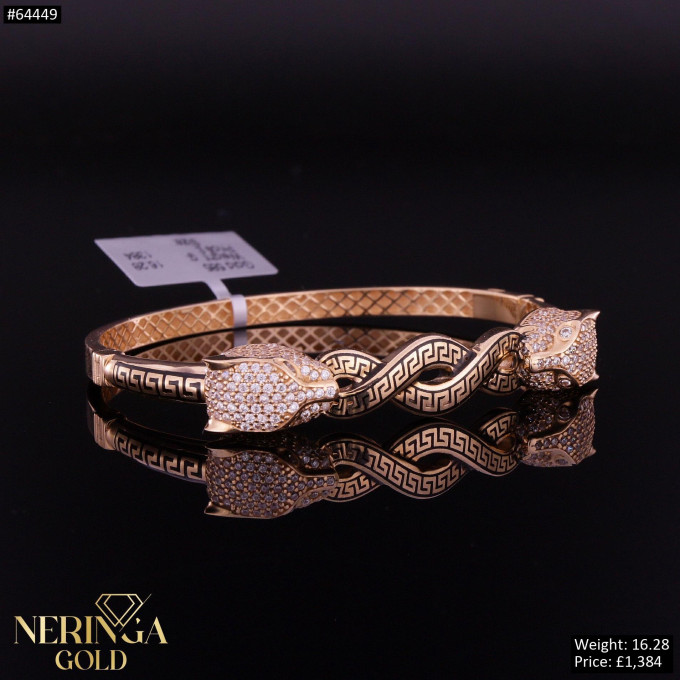 Rose gold hoop bracelet #64449