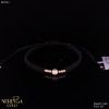 Rose black color cord gold thread bracelet #64753 Rose black color cord gold thread bracelet #64753