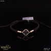 Rose black color cord gold thread bracelet #64766 Rose black color cord gold thread bracelet #64766