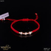 Rose red color cord gold thread bracelet #64771 Rose red color cord gold thread bracelet #64771