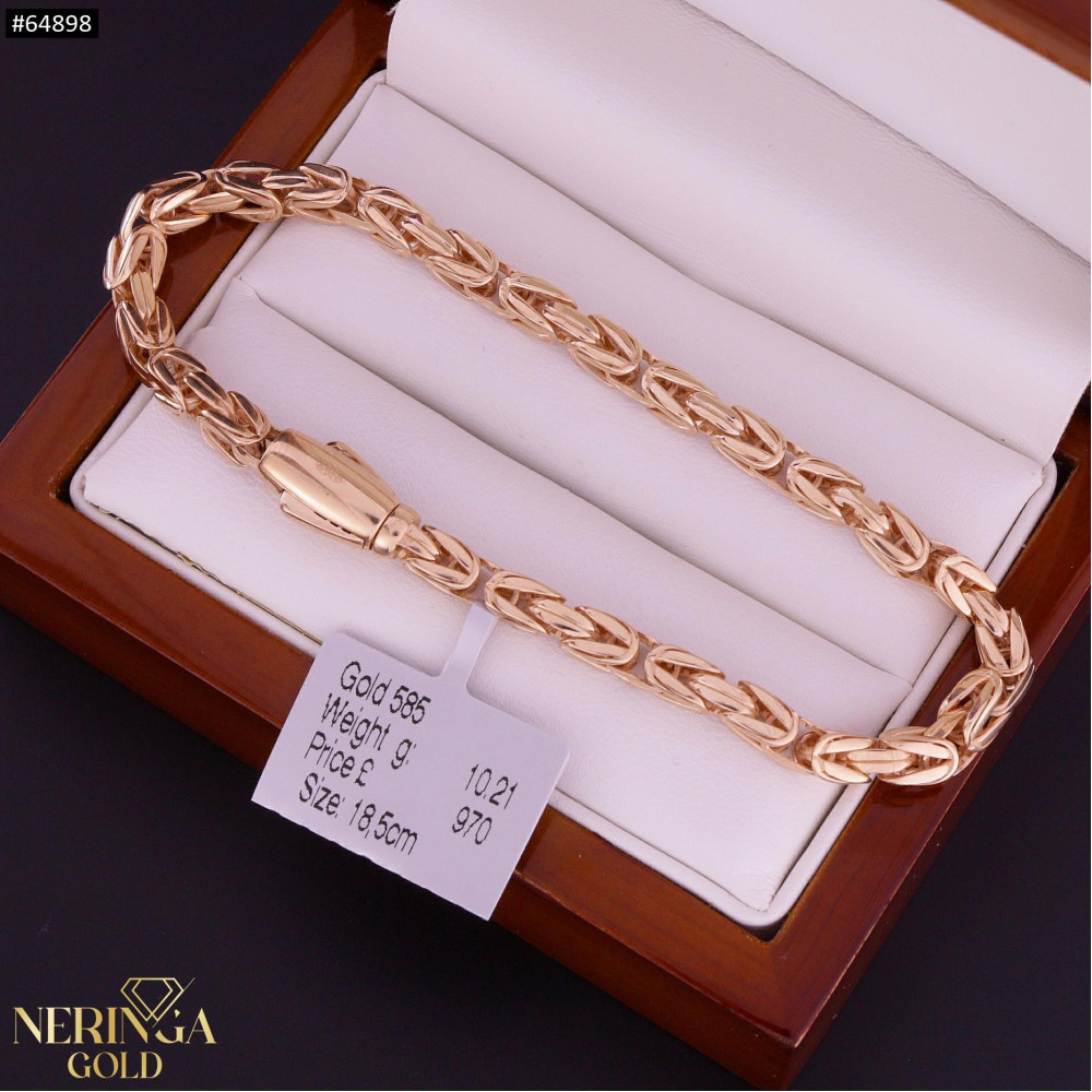 Rose gold full-bodied bracelet #64898