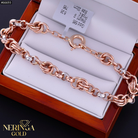 Rose gold bracelet #66693