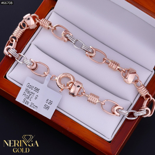 White rose gold bracelet #66708
