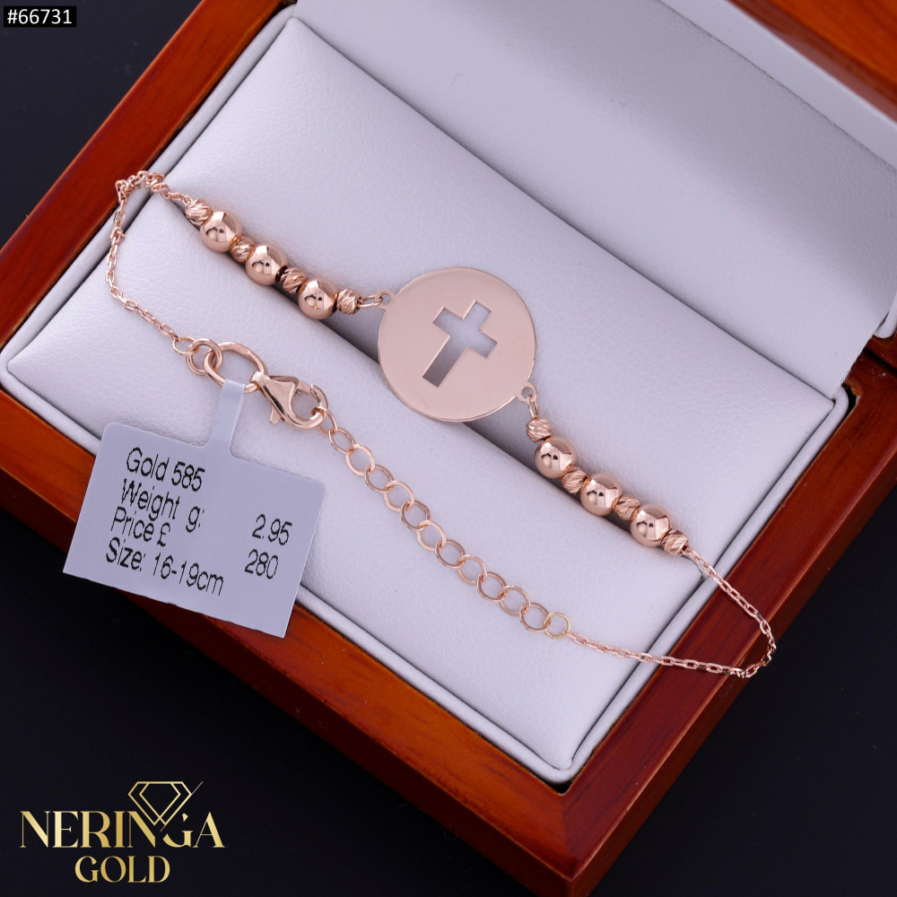 Rose gold bracelet #66731