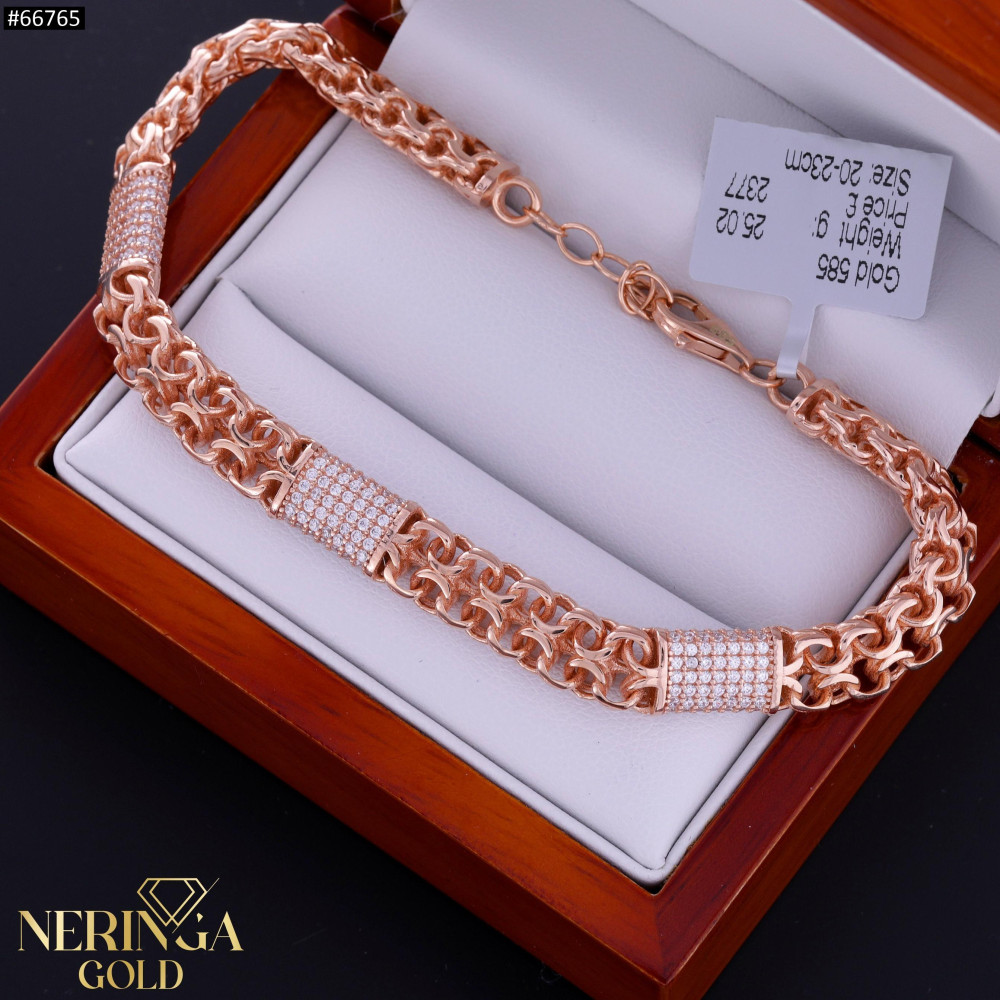 Rose gold full-bodied bracelet #66765
