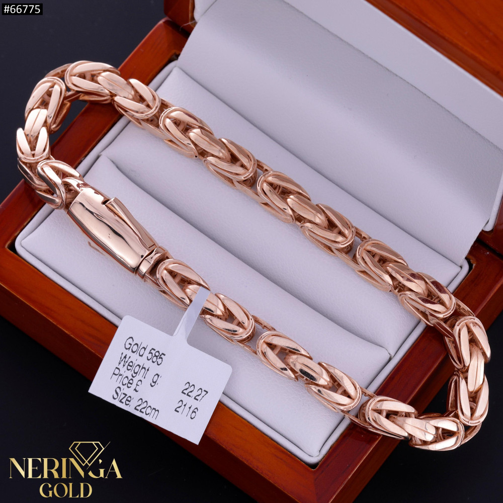 Rose gold full-bodied bracelet #66775