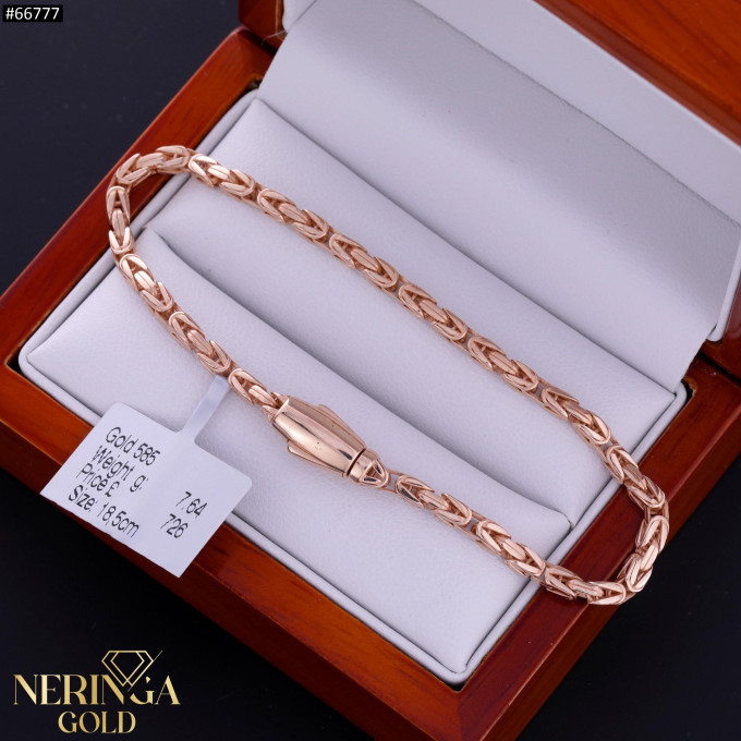 Rose gold full-bodied bracelet #66777 Rose gold full-bodied bracelet #66777