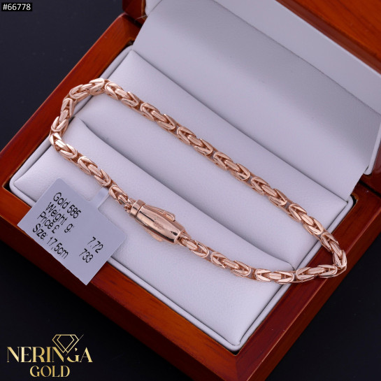 Rose gold full-bodied bracelet #66778