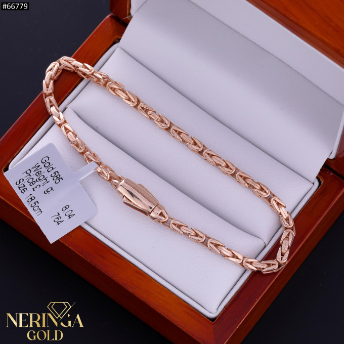 Rose gold full-bodied bracelet #66779 Rose gold full-bodied bracelet #66779