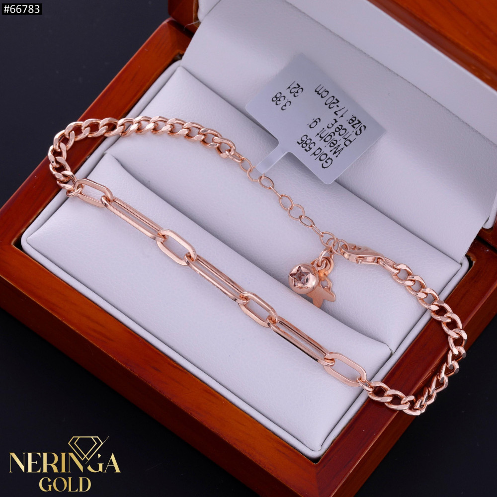 Rose gold bracelet #66783