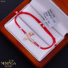Rose red color cord gold thread bracelet #66820 Rose red color cord gold thread bracelet #66820