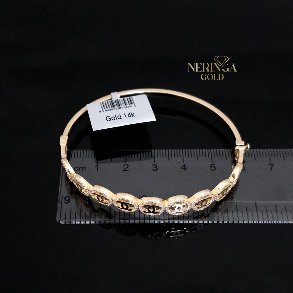 Rose gold hoop bracelet #66660