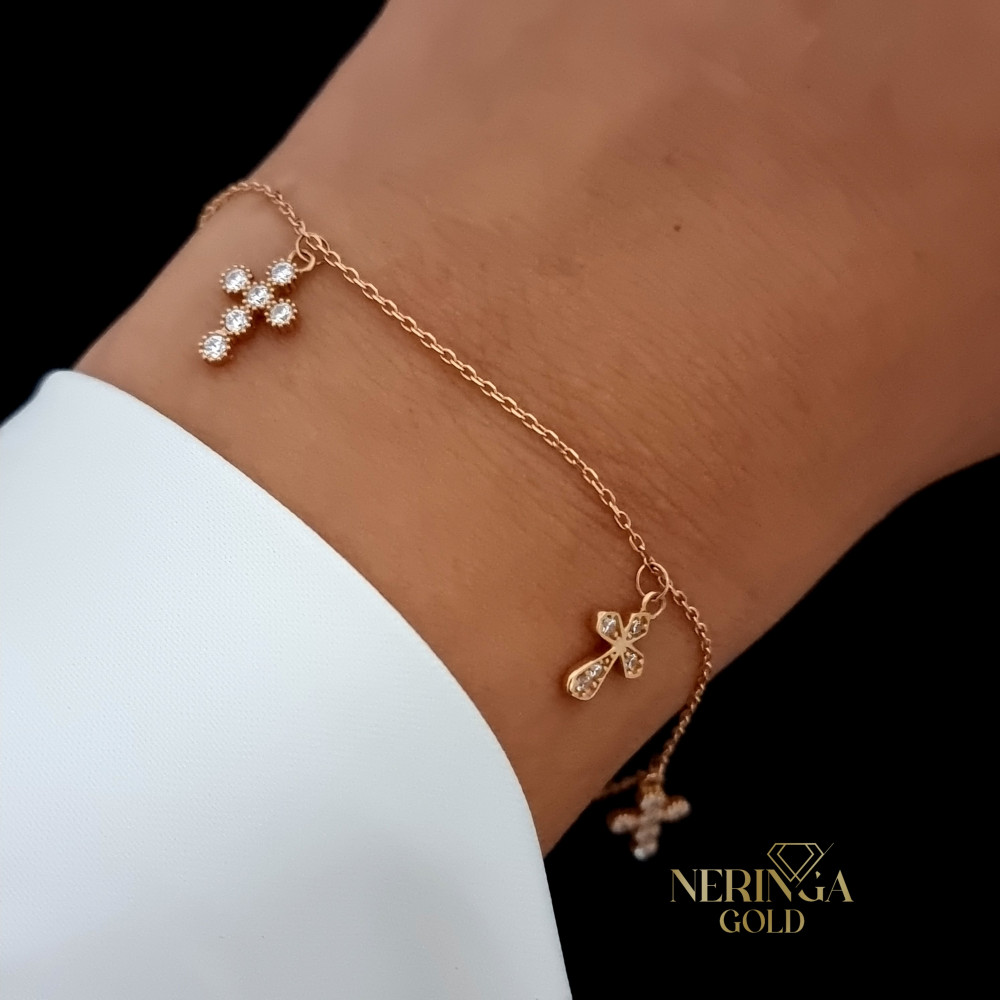Rose gold bracelet #66728