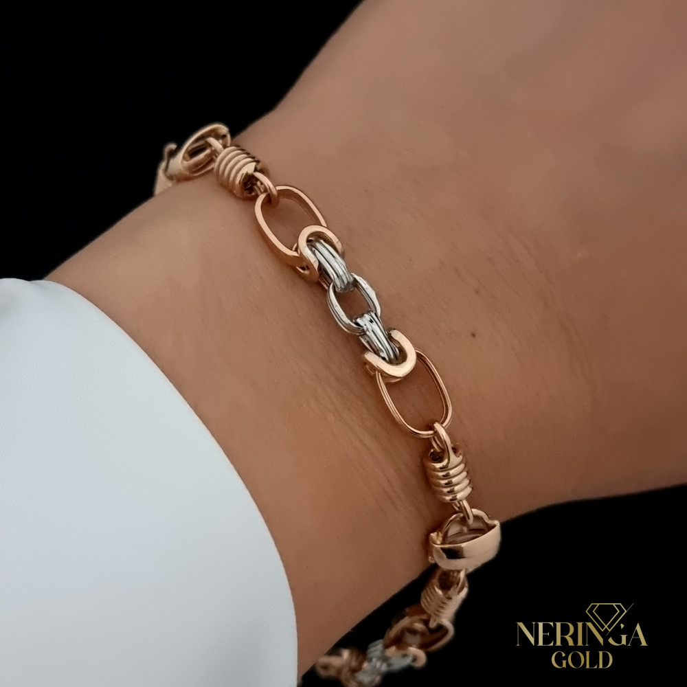 White rose gold bracelet #66708