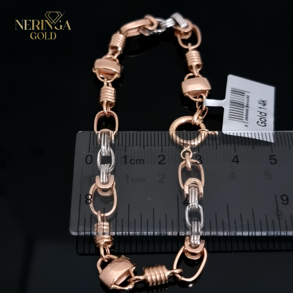 White rose gold bracelet #66708