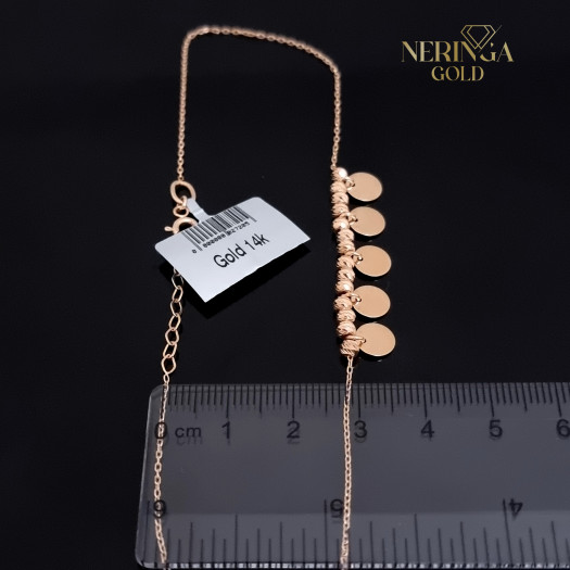 Rose gold foot bracelet #66789