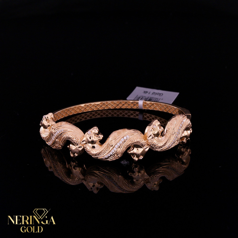 Rose gold hoop bracelet #66679