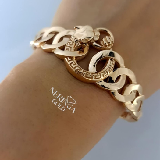 Rose gold hoop bracelet #66674