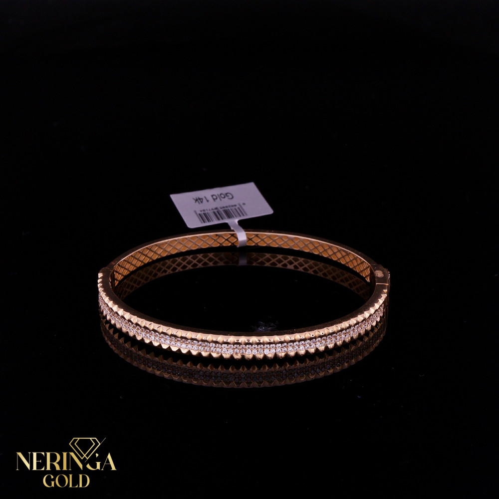 Rose gold hoop bracelet #66673