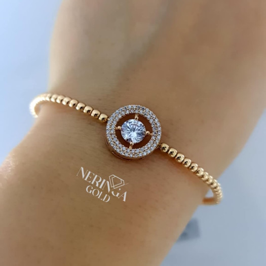 Rose gold hoop bracelet #66685