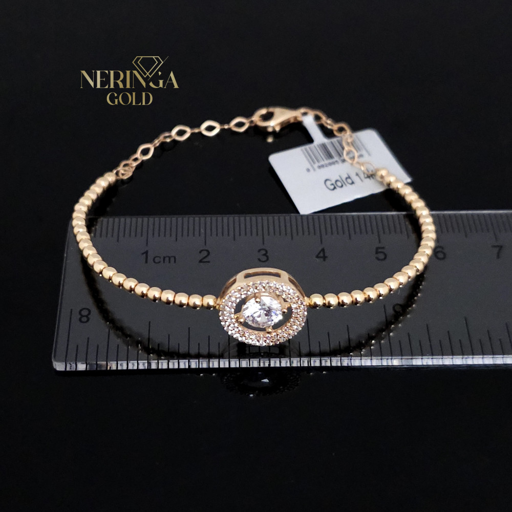Rose gold hoop bracelet #66685