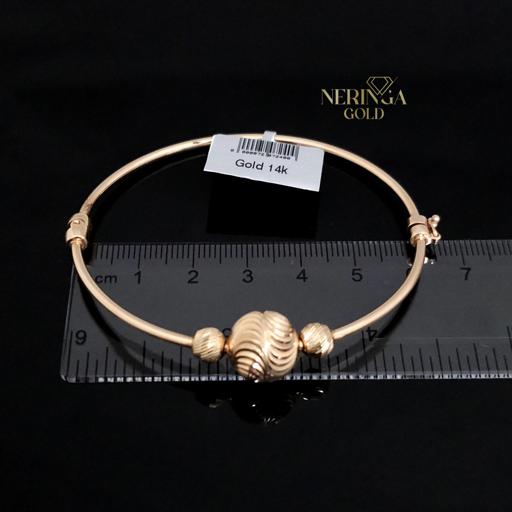 Rose gold hoop bracelet #66682