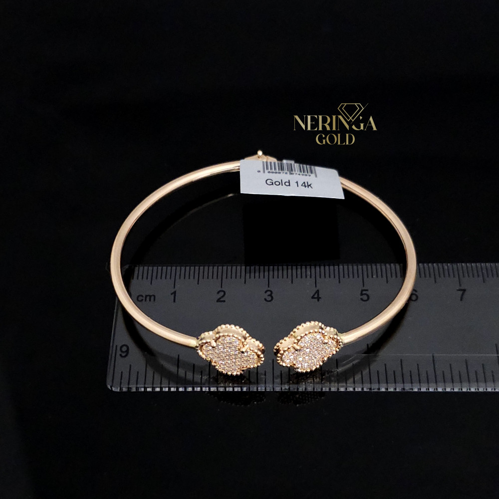 Rose gold hoop bracelet #66677