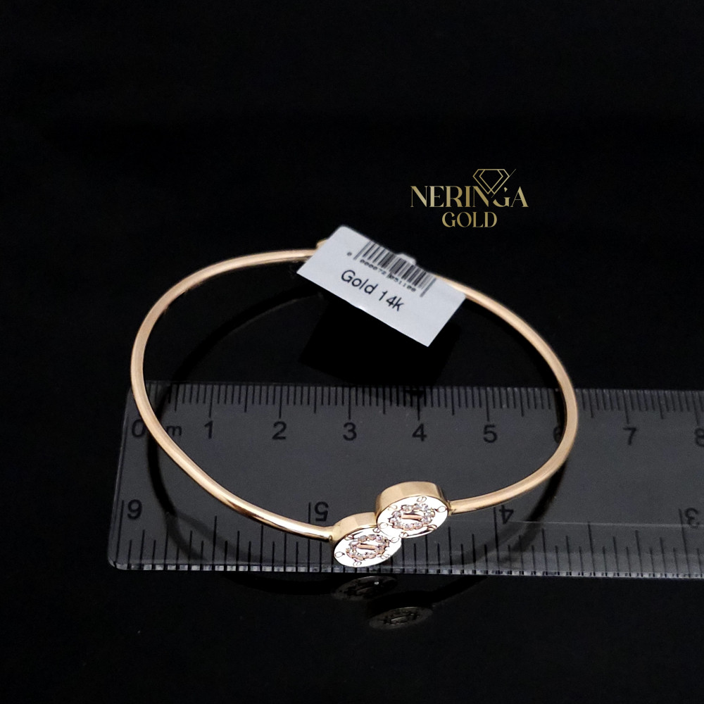 Rose gold hoop bracelet #66678