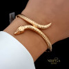 Rose gold hoop bracelet #66662